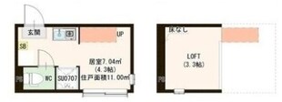 ハーモニーテラス若宮Ⅲの物件間取画像